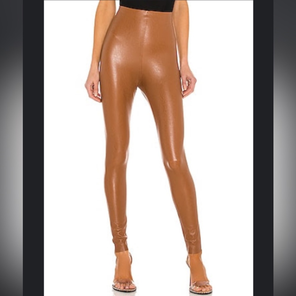 Commando Faux Leather Legging in Cocoa Size M